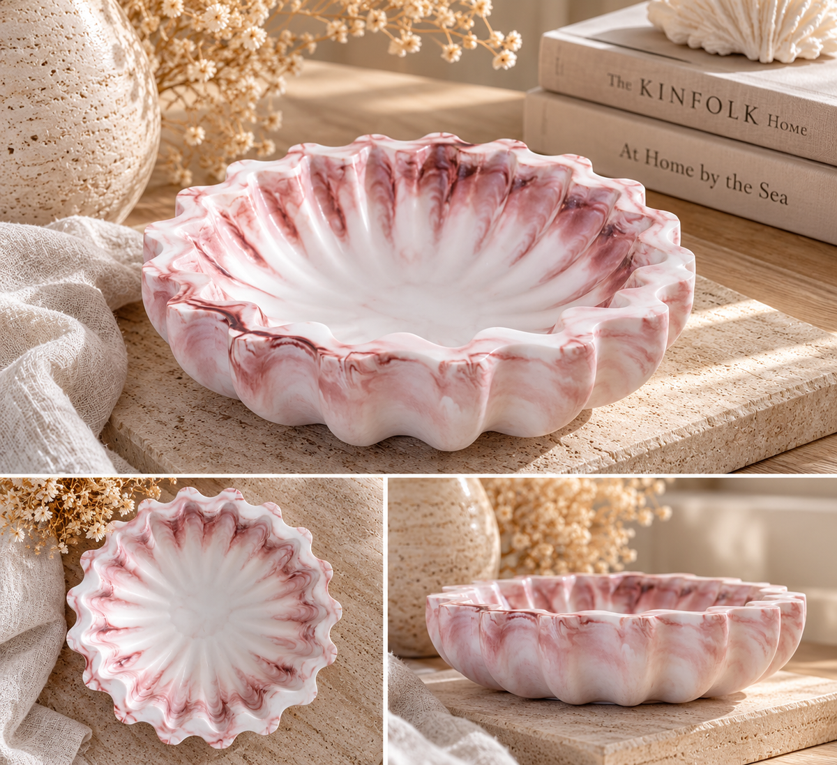 Seafoam Bowl - Shell Blush