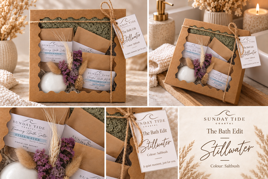 The Bath Edit with Shore Pebble Pot - Saltbush
