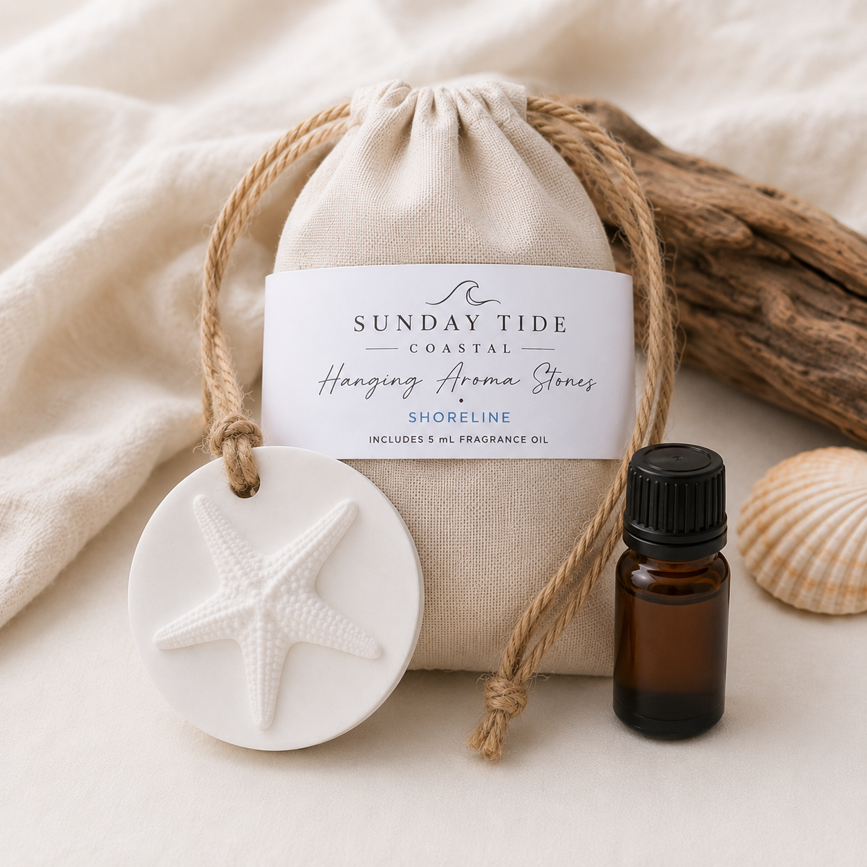 Starfish Hanging Aroma Stone – Car & Home Fragrance Gift | Handmade Australia