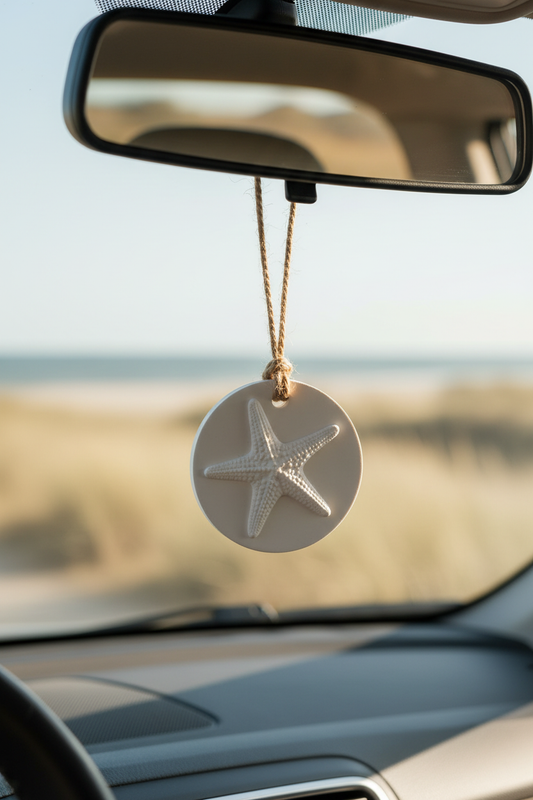 Hanging Aroma Stone - Starfish in car