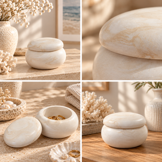 Shore Pebble Pot - Sunworn Stone