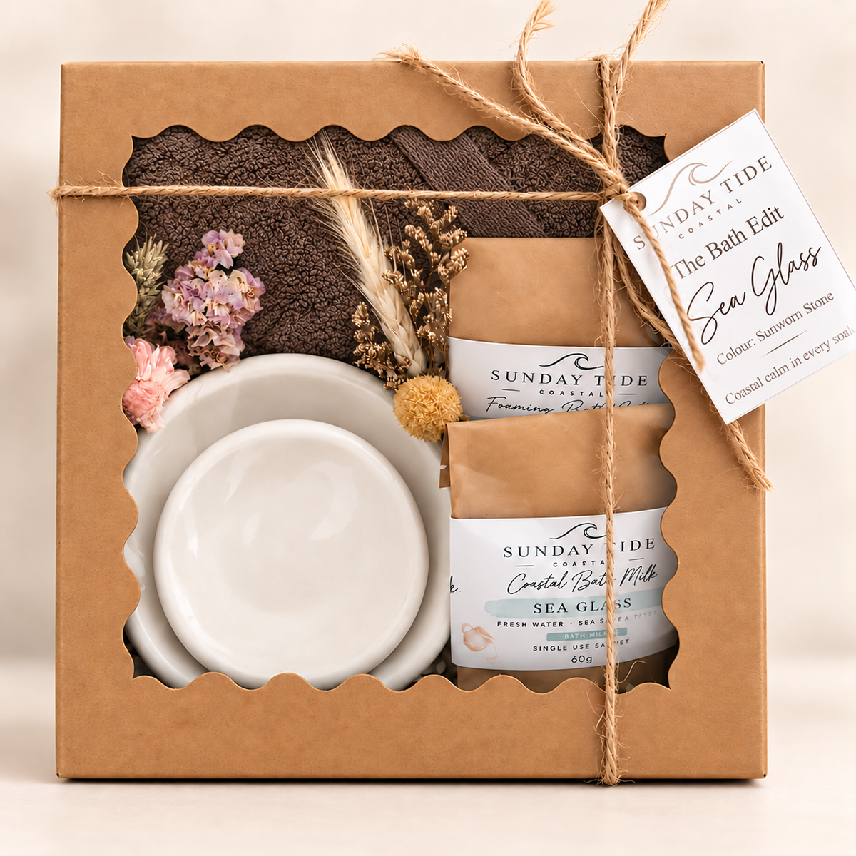The Bath Edit Quiet Shore Duo - Sunworn Stone