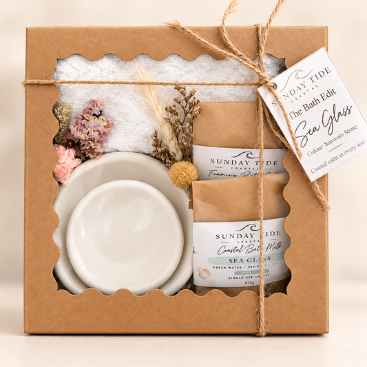 The Bath Edit Quiet Shore Duo - Sunworn Stone
