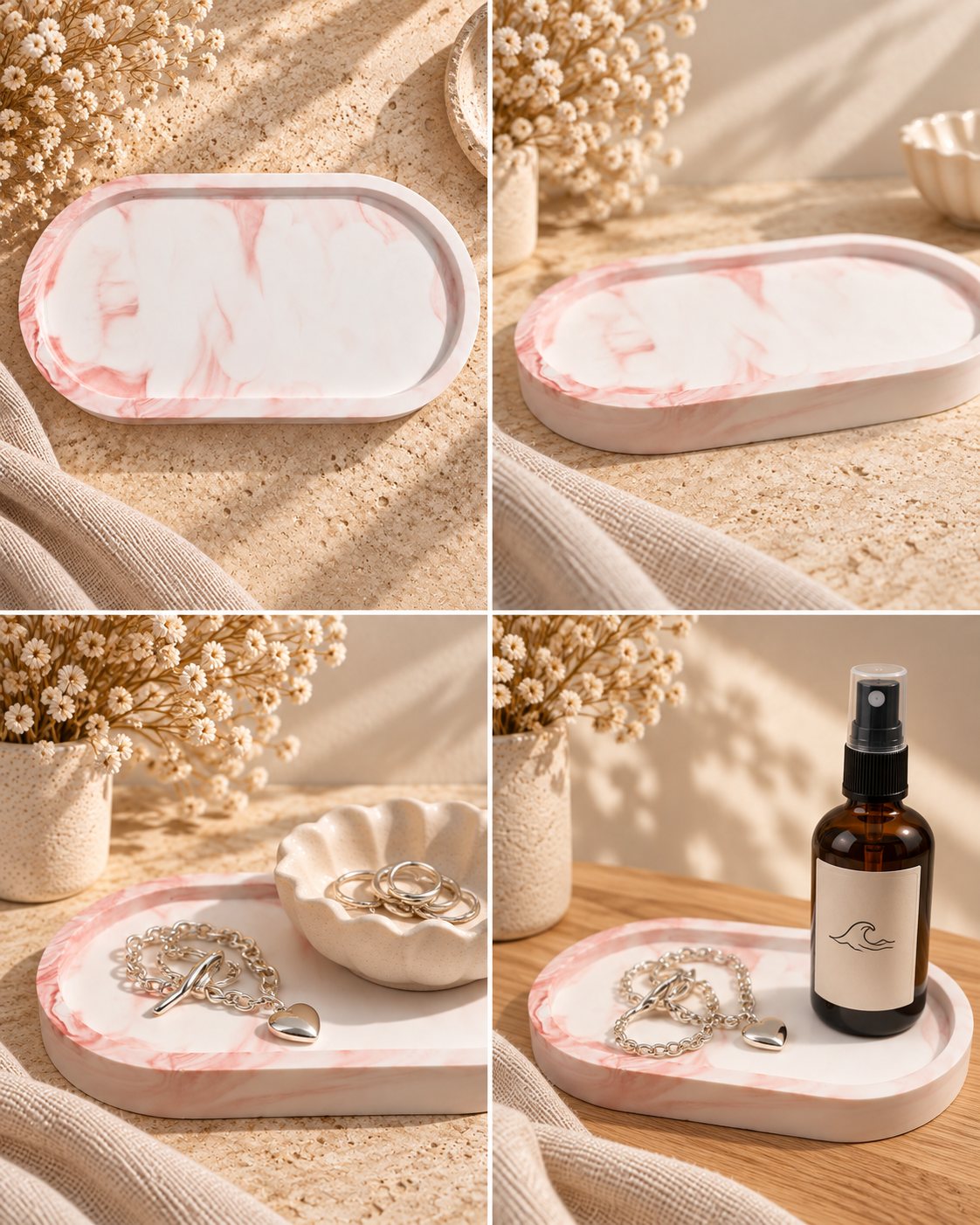 Harbour Tray - Shell  Blush