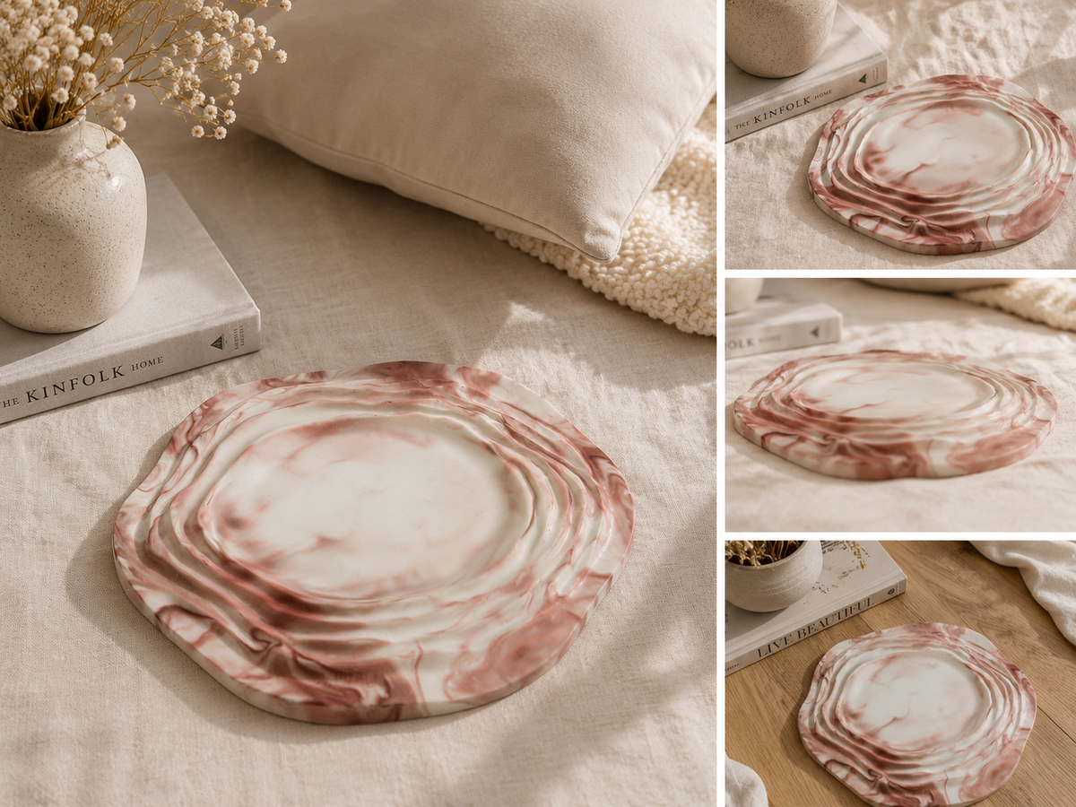 Shoreline Plate - Shell Blush