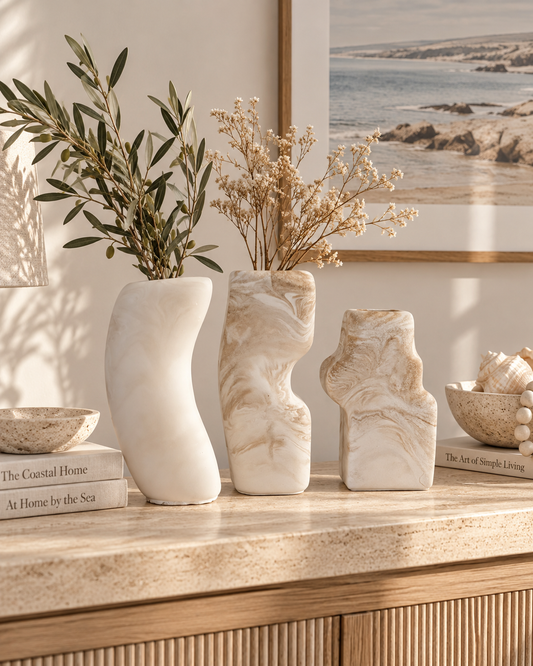Sculpted Shore Trio - Sunworn Stone