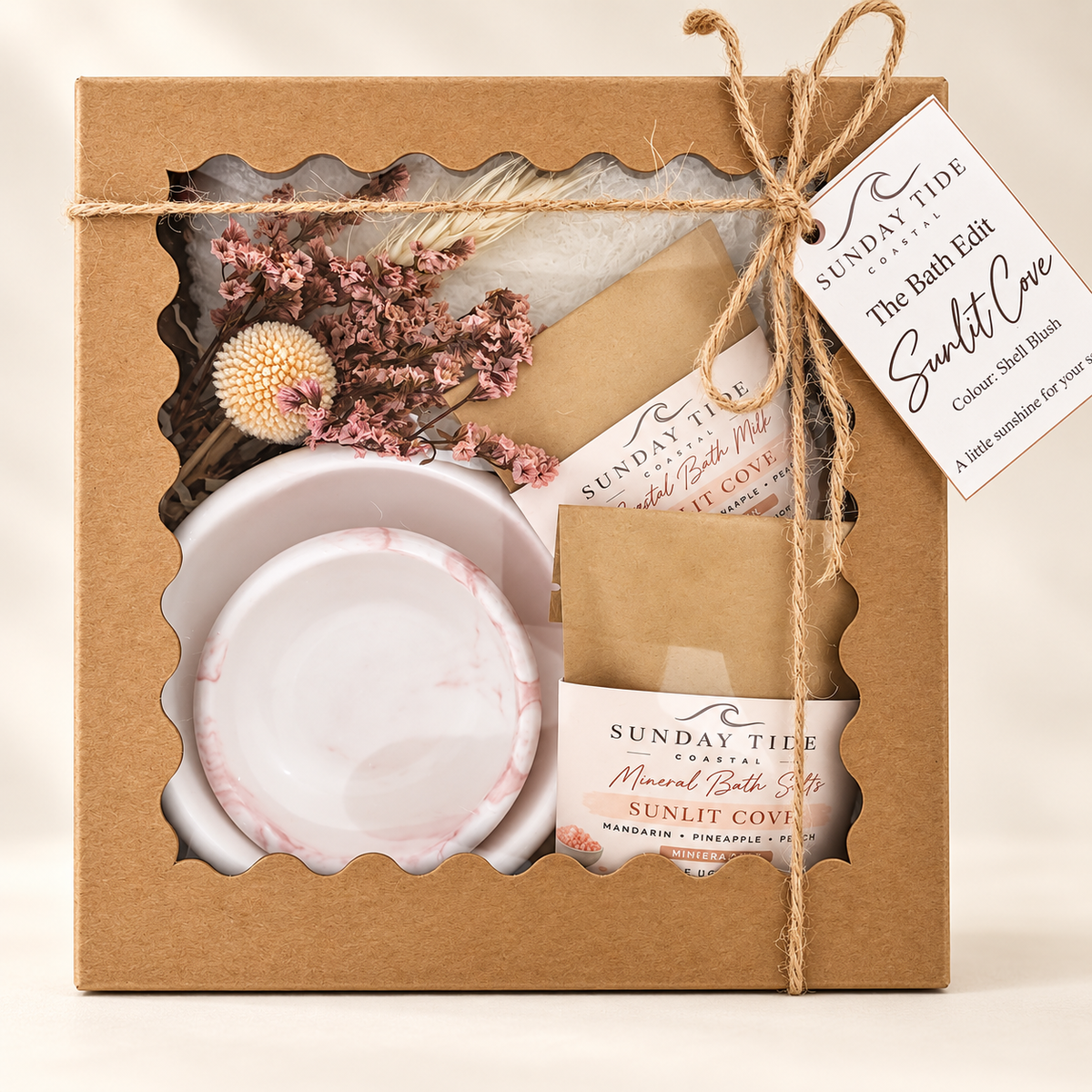 The Bath Edit with Quiet Shore Duo - Shell Blush
