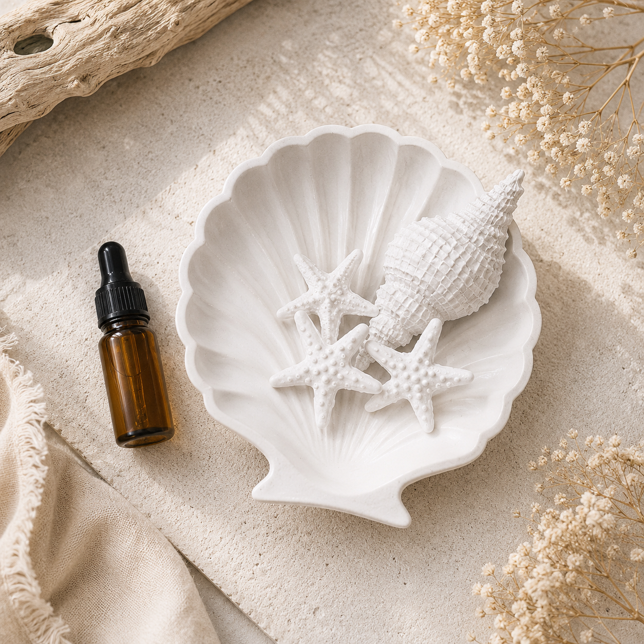 Mini Coastal Ritual Set - Shell White