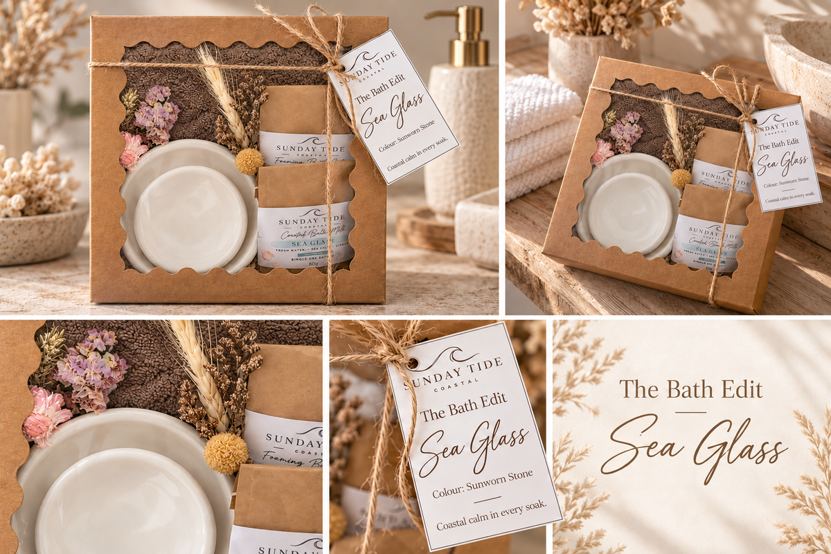 The Bath Edit Quiet Shore Duo - Sunworn Stone