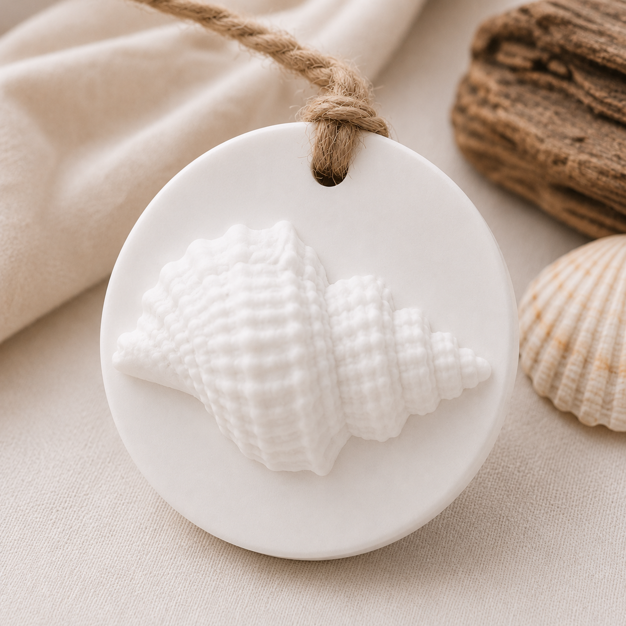 Conch Shell Hanging Aroma Stone – Car & Home Fragrance Gift | Handmade Australia