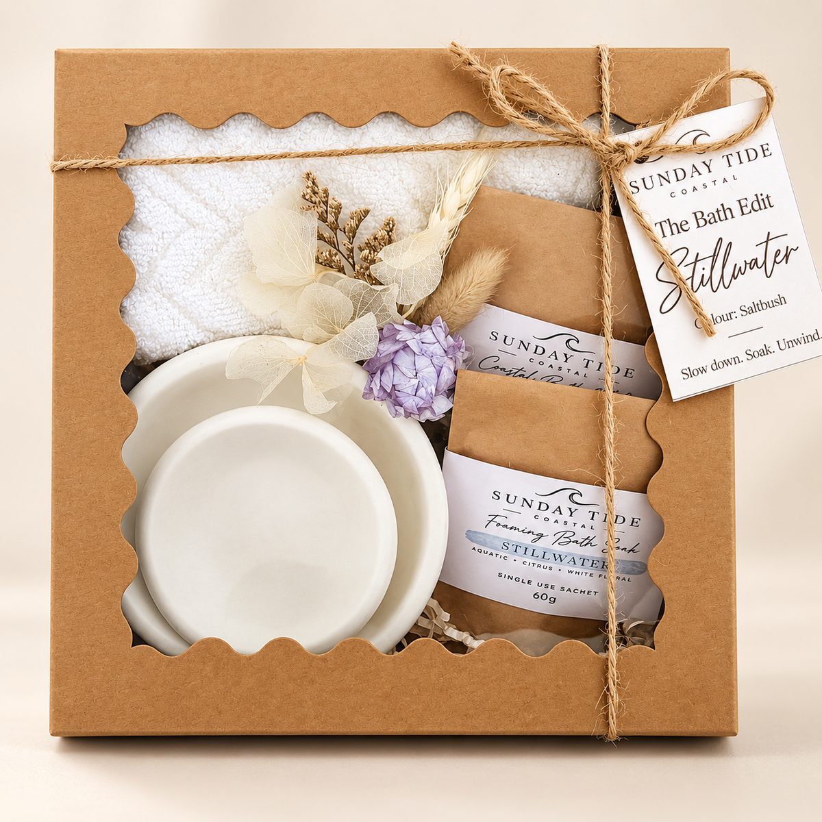 The Bath Edit with Quiet Shore Duo - Saltbush