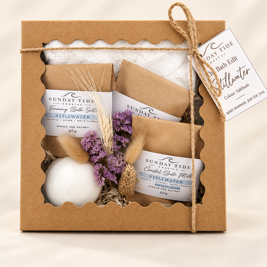 The Bath Edit with Shore Pebble Pot - Saltbush
