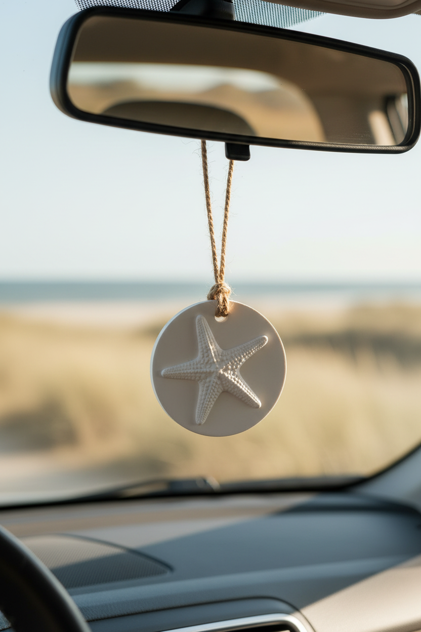 Hanging Aroma Stone - Starfish in car