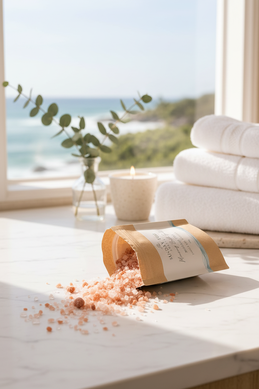 Mineral Bath Soak Sachet - Sunday Tide Coastal