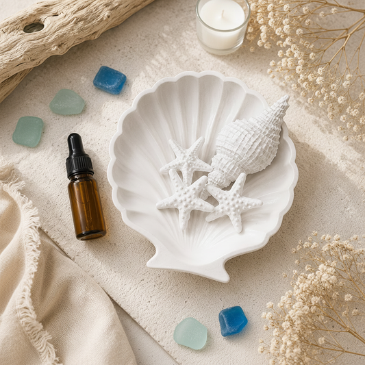 Mini Coastal Ritual Set Shell White
