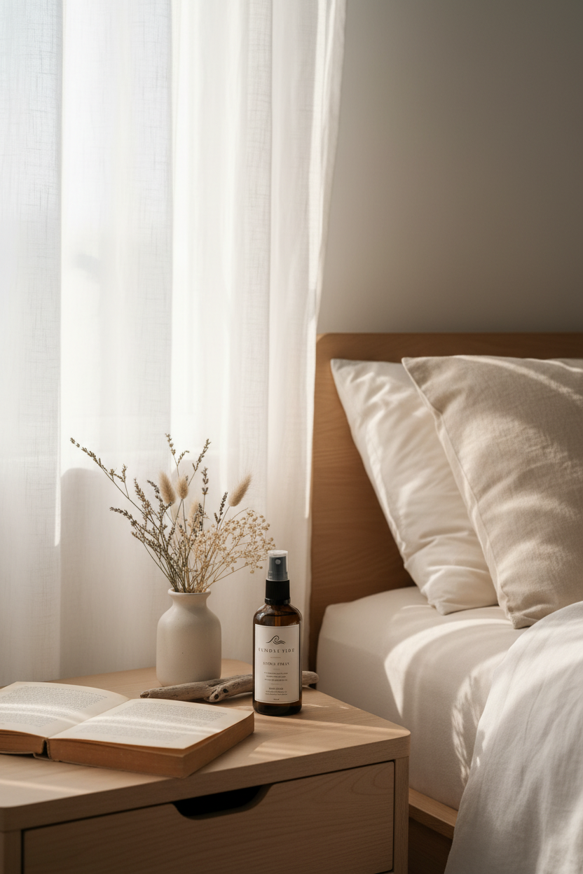 Morning Tide Room Spray – Coastal Bedroom Bedside Table
