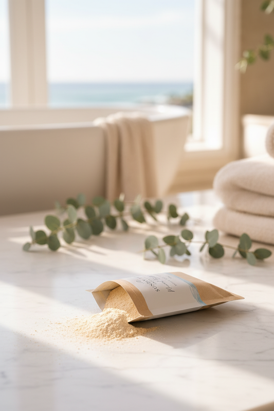 One Sachet Spilling Coastal Bath Milk