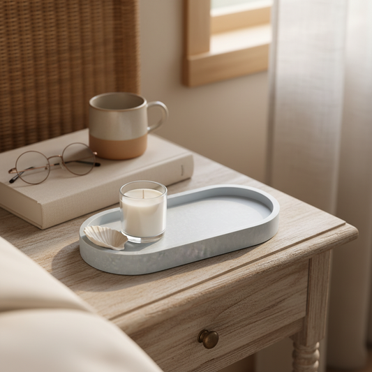 Sea Mist Oval Tray scale